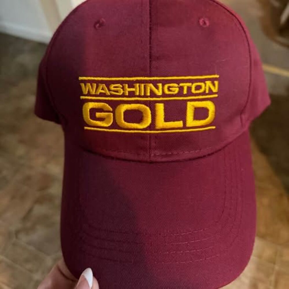 Washington Season Ticket Holder Snapback Hat NFL Burgundy Gold